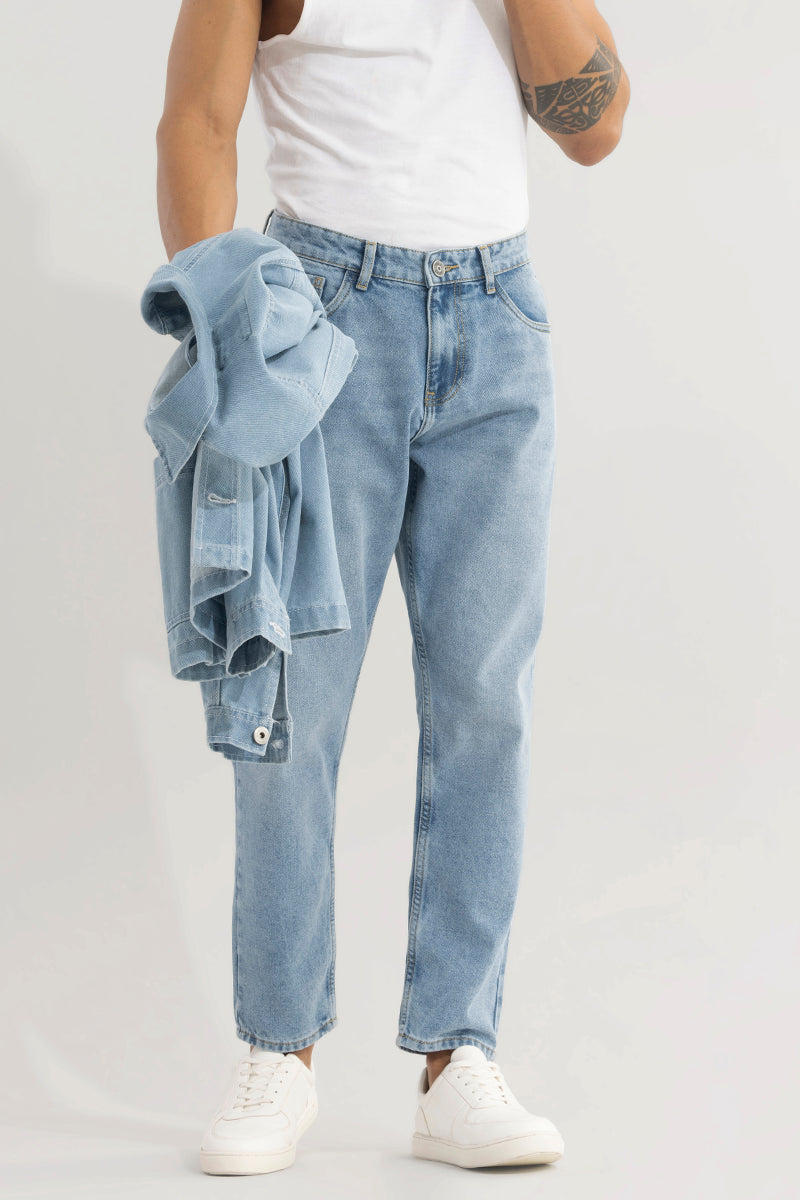 Castor Cerulean Blue Baggy Jeans