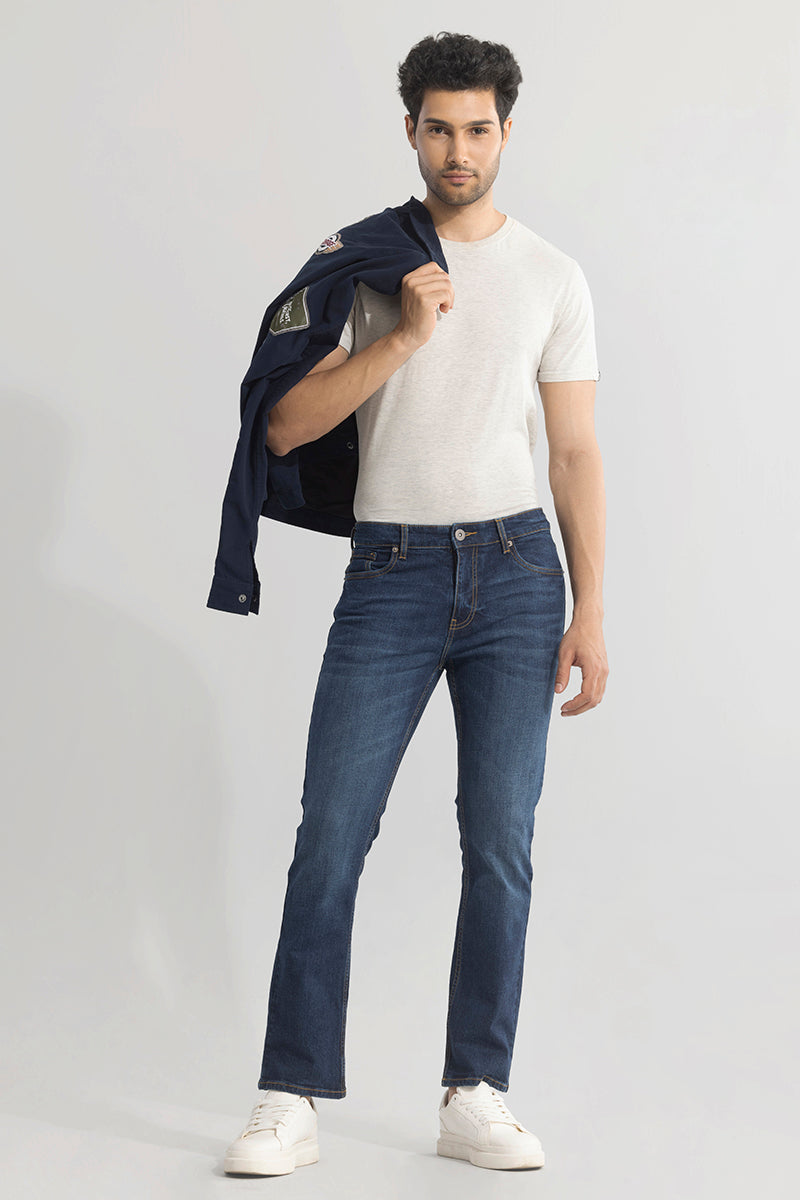 Ravish Denim Blue Straight Fit Jeans