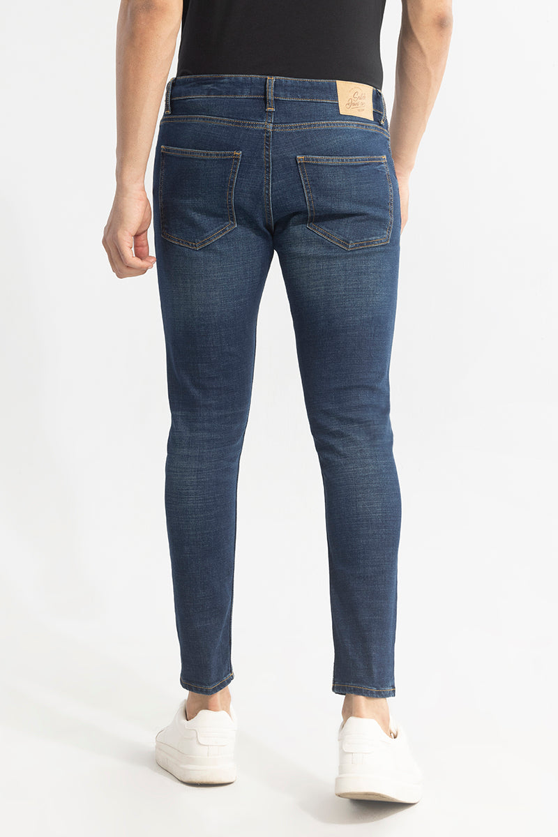 Genesis Navy Blue Skinny Fit Jeans