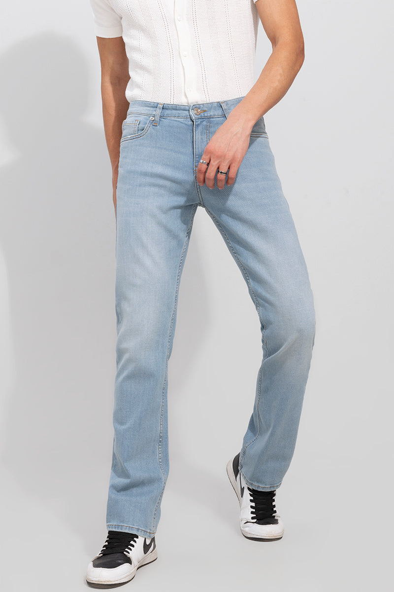 Jazz Blue Straight Fit Jeans